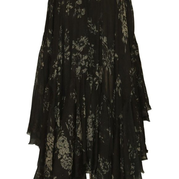 Free People Fp One Clover Printed Skirt Asymmetrical New XS,S & M - Picture 4 of 7